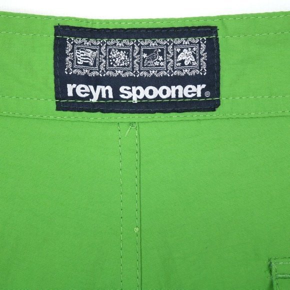 Reyn Spooner Swim Trunks Shorts Green Blue Pe'ahi Floral Hawaiian 30‎ - Picture 5 of 10